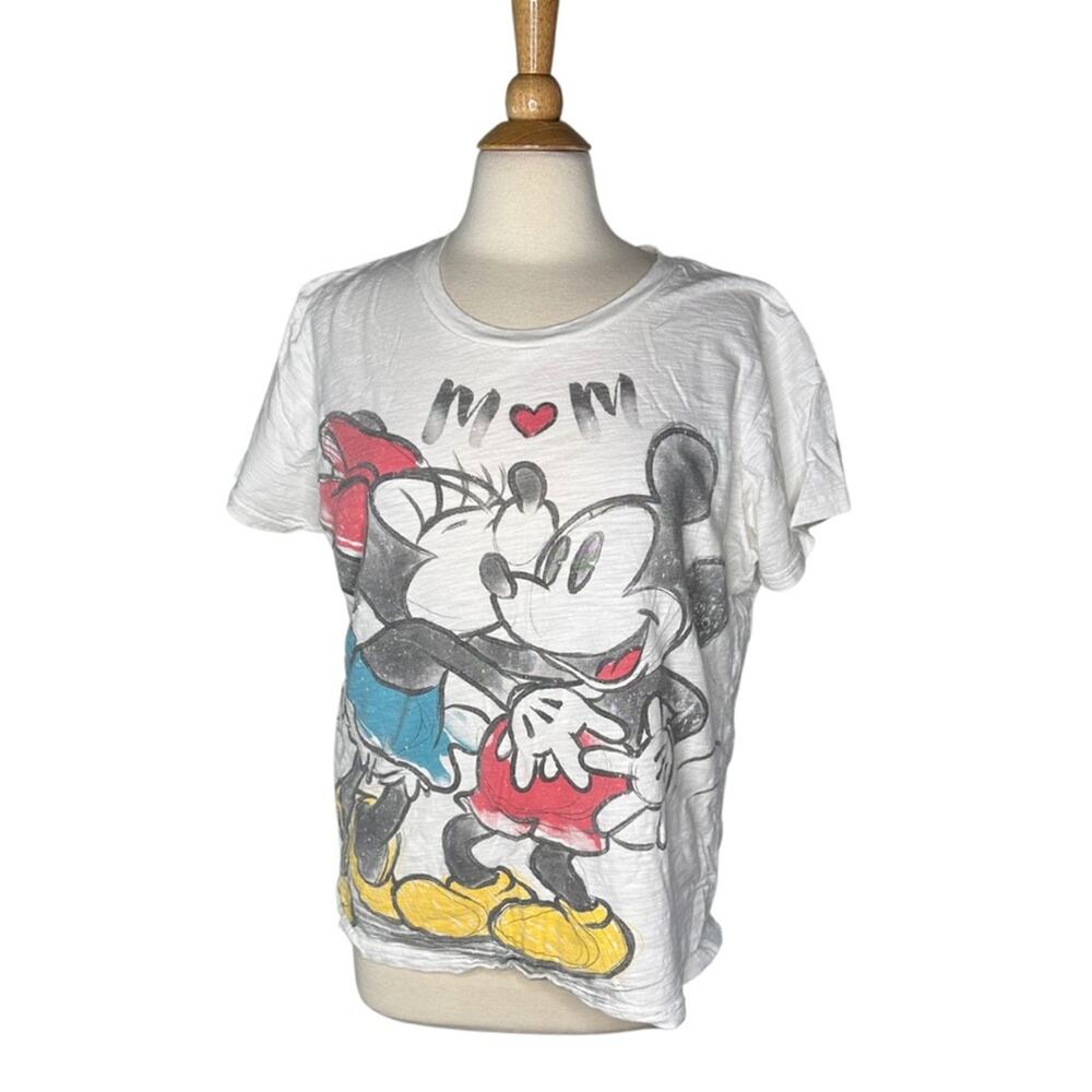 Disney Store Lightweight Minnie and Mickey Mouse Mom Plus Size Graphic Tee IK9